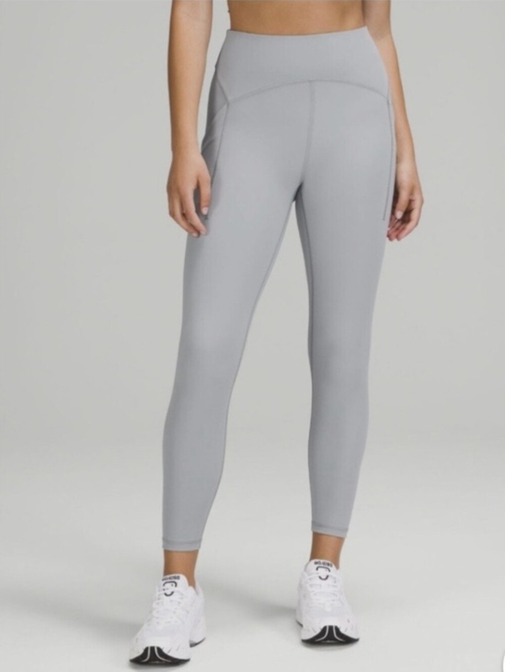 VGUC Lululemon Power Thru High-Rise Tight 25"Rhino Grey
